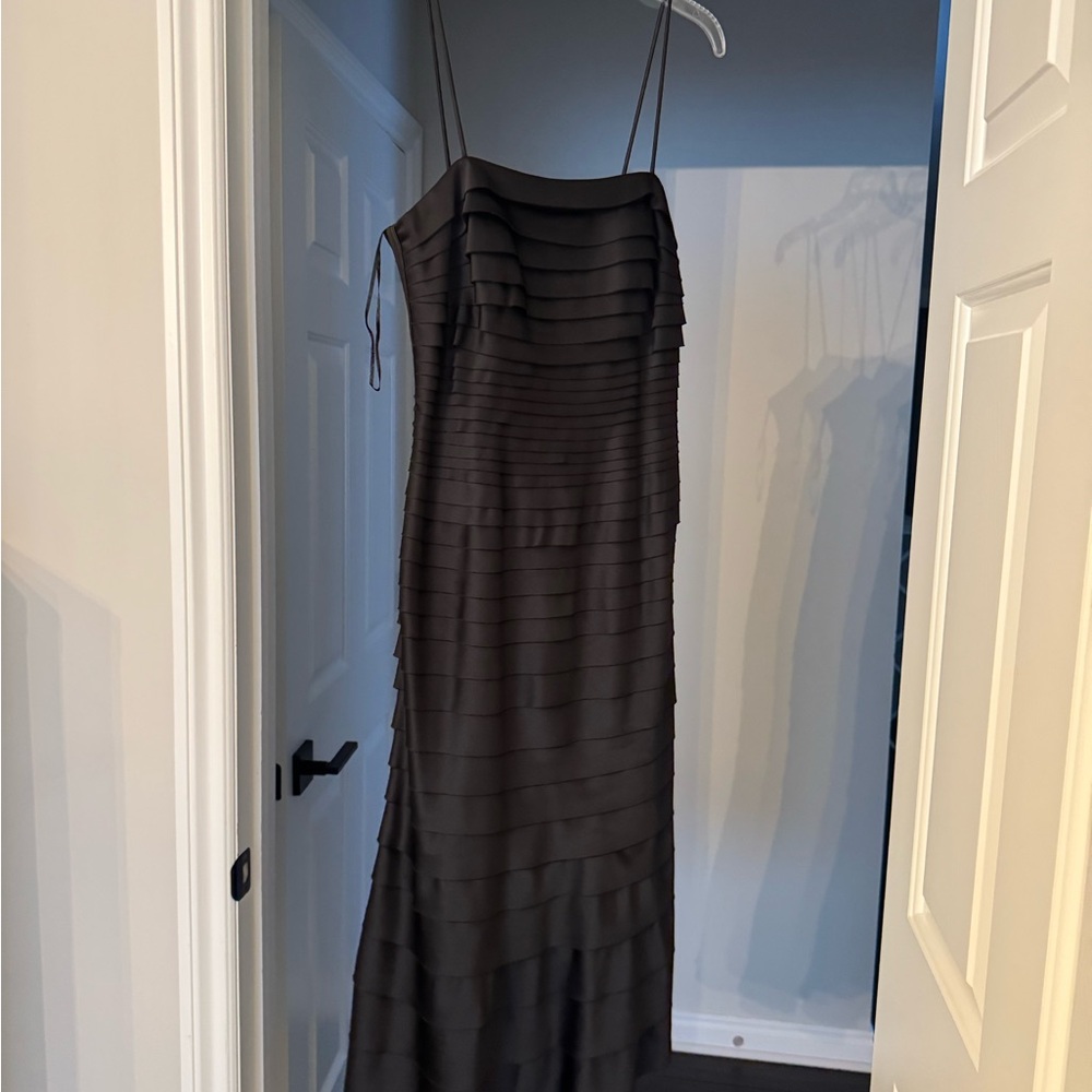 JS Collections Strapless Black Dress